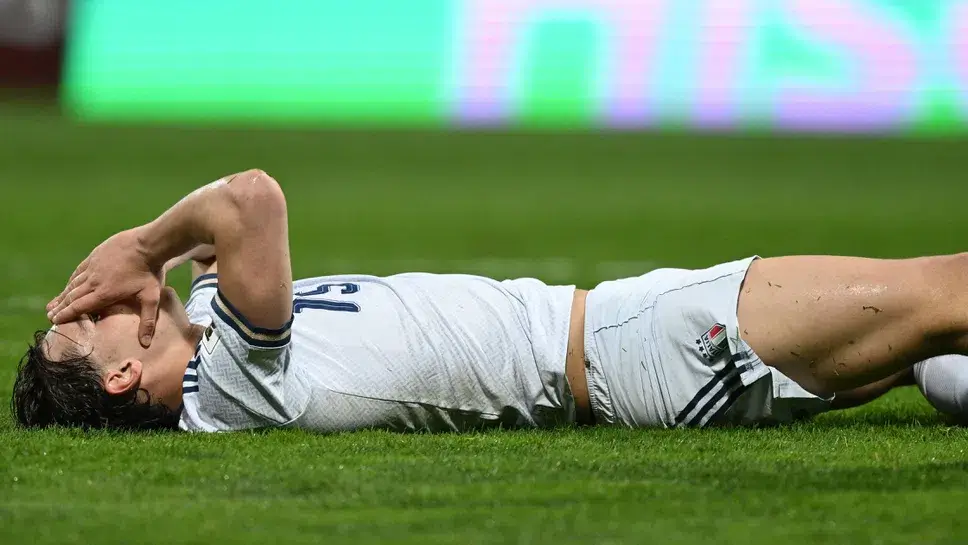 Разочарование на италианския отбор.