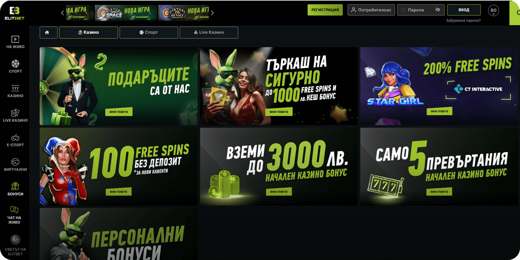 Елитбет промоции