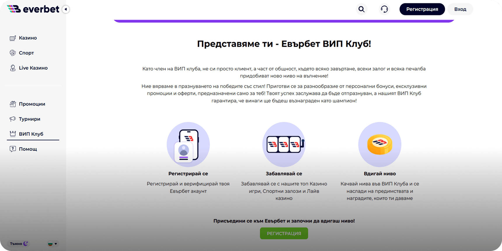 Евърбет промоции