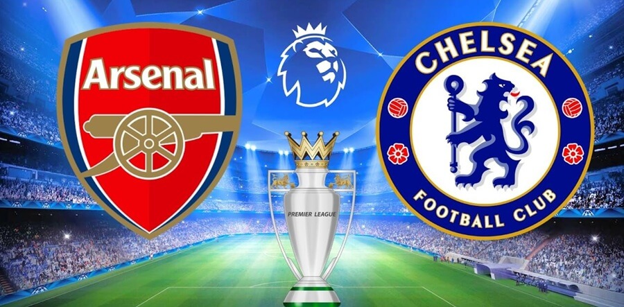 Емблемите на Арсенал и Челси