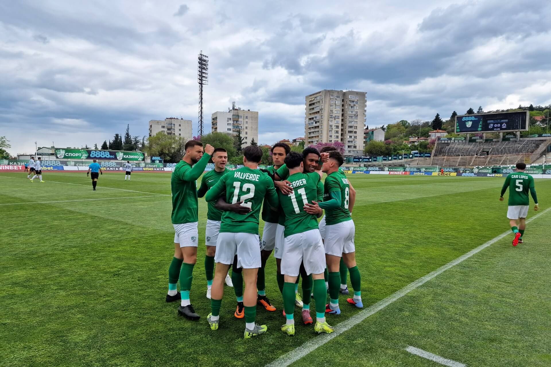 Радост на играчите на Берое