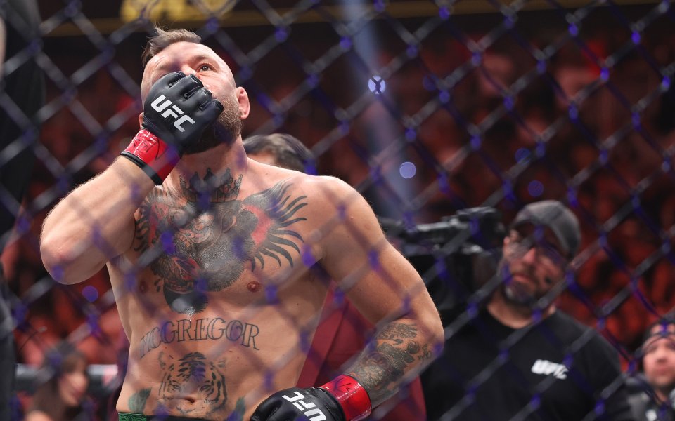 Конър МакГрегър след загубата си срещу Макс Холоуей на UFC 329