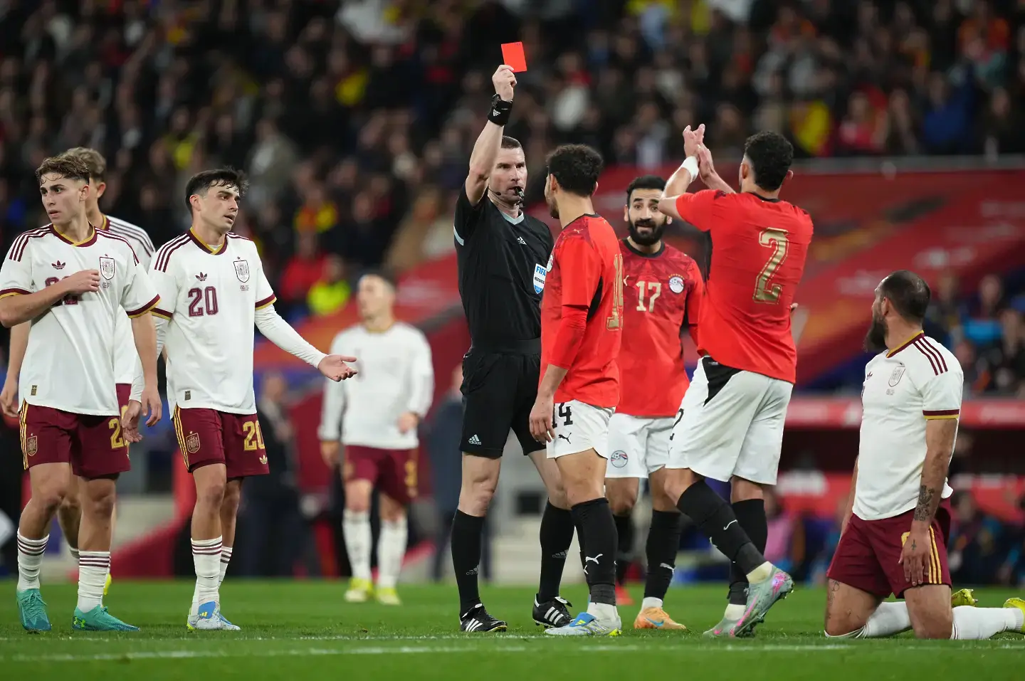 Георги Кабаков на мача Испания - Египет