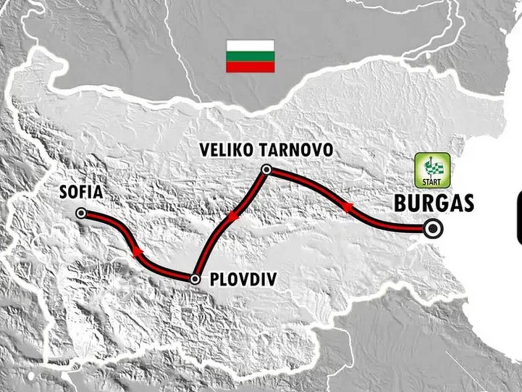 Етапите на Джиро д'Италия в България