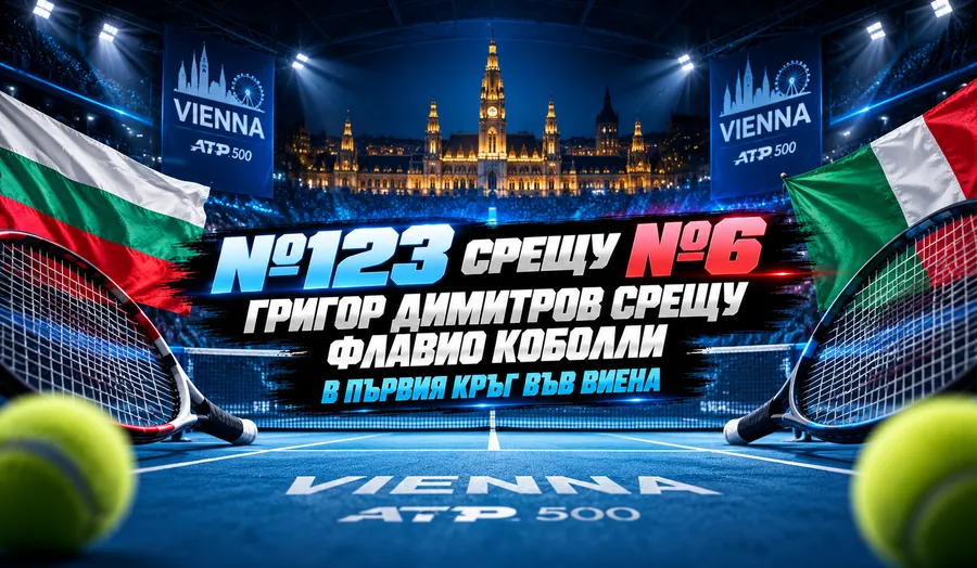 Димитров Коболли: графика №123 срещу №6 за първия кръг на Erste Bank Open във Виена