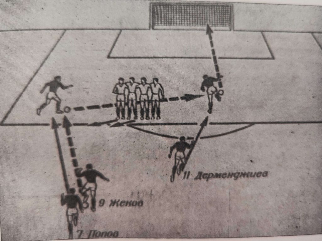 Визуална схема на вкарания гол в мача Перу - България