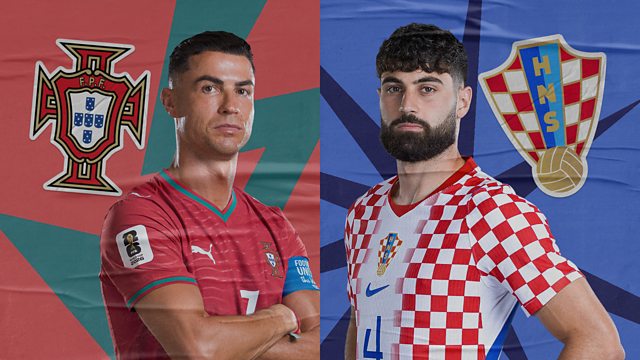 Колаж за мача Португалия - Хърватия