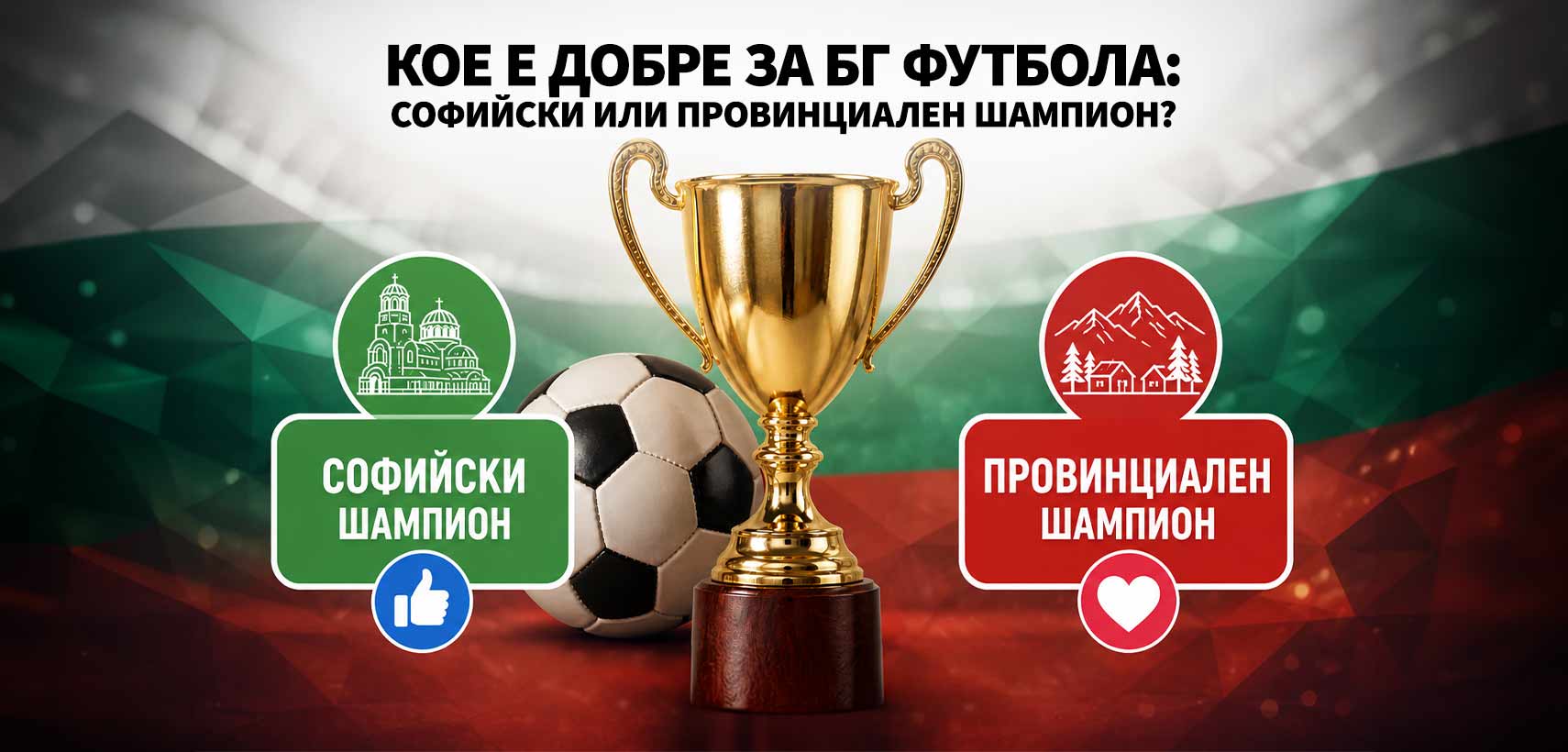 Кое е добре за БГ футбола: Софийски или провинциален шампион?